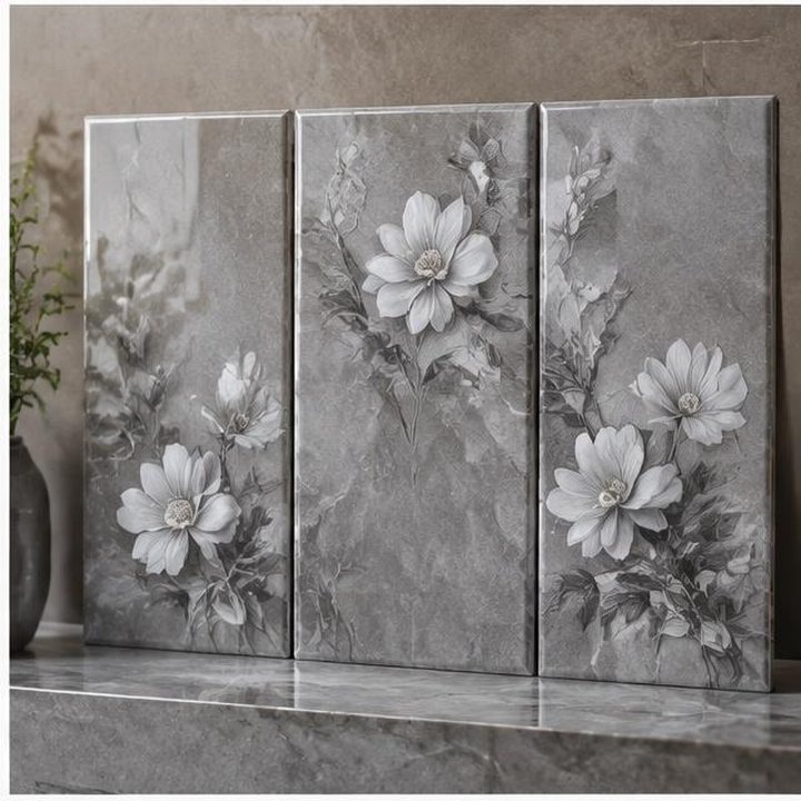 SANITECH Ash Grey Floral