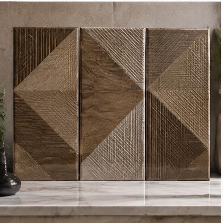 SANITECH Brown Geometric