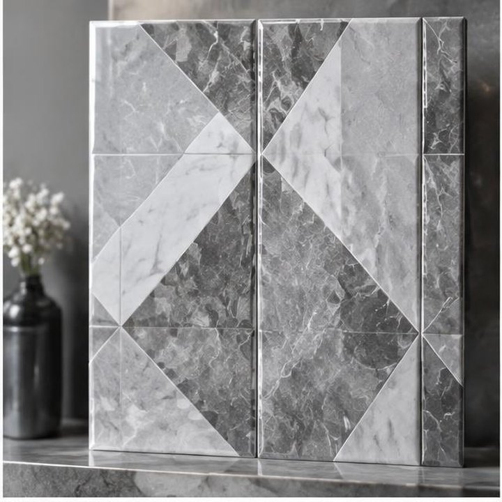 Grey Marble Geometric collection