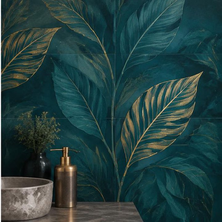 Teal Leaf I collection