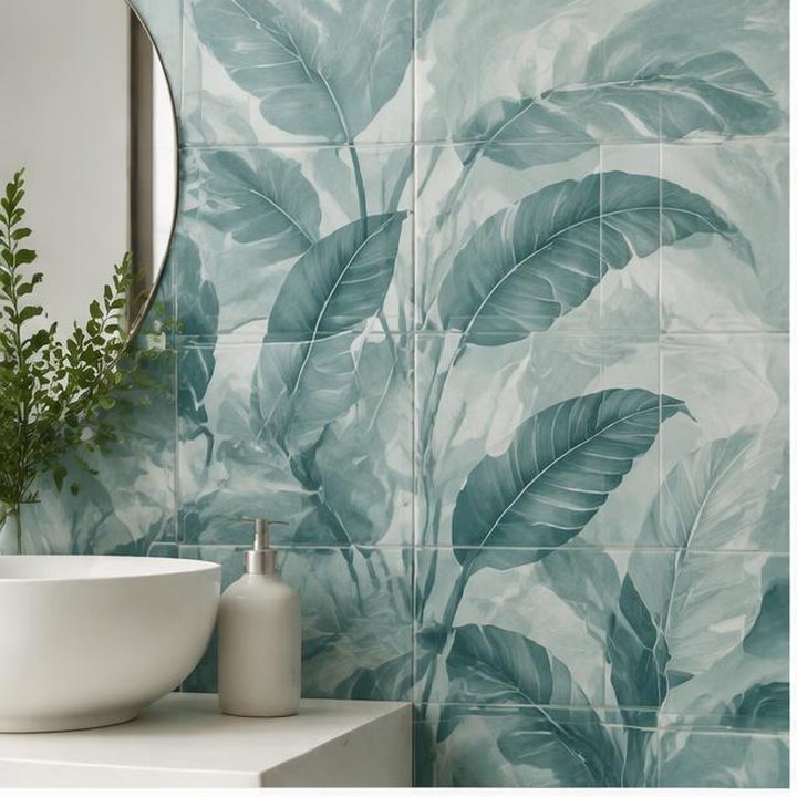 Teal Leaf II collection